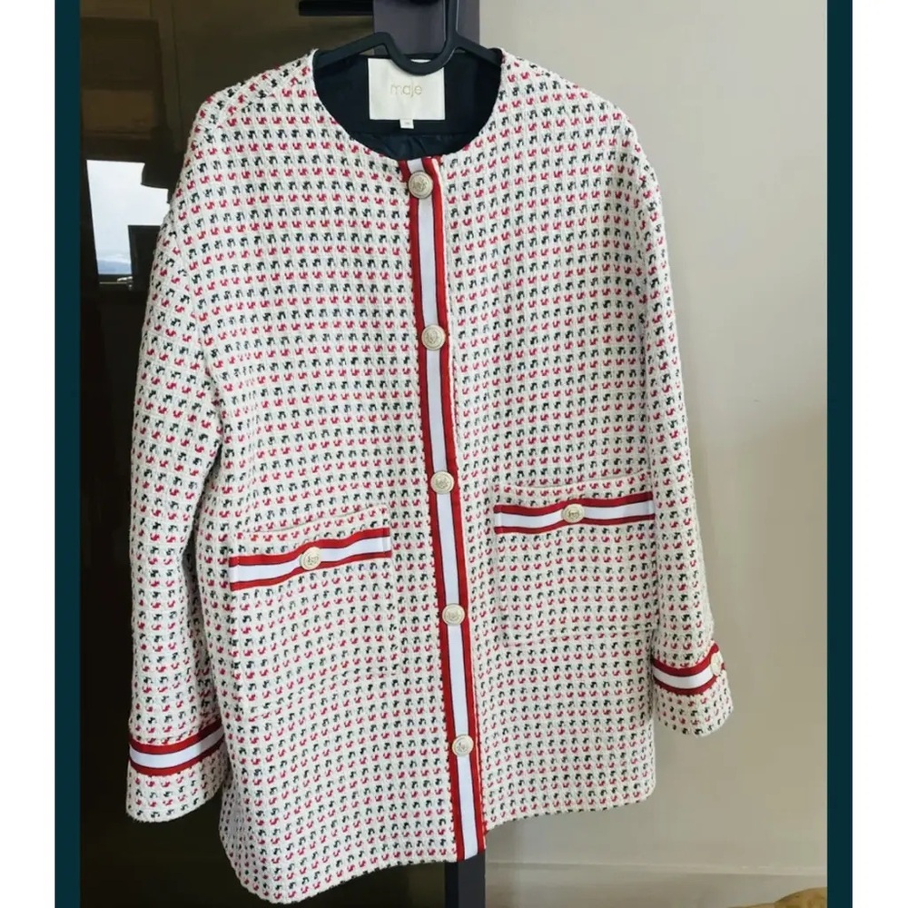 MAJE Tweed Jacket. Blazer - Picture 4 of 12